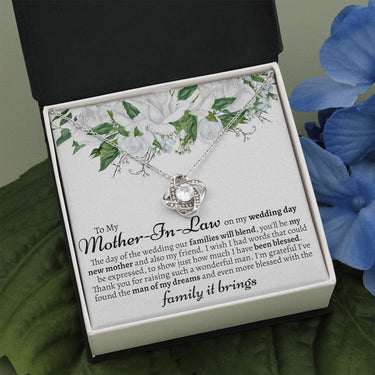 Mother In Law Wedding Day Love Knot Necklace - Love You This Much